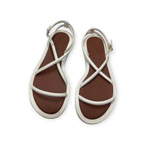 Reformation Arni White Platform  Sandal Size 8